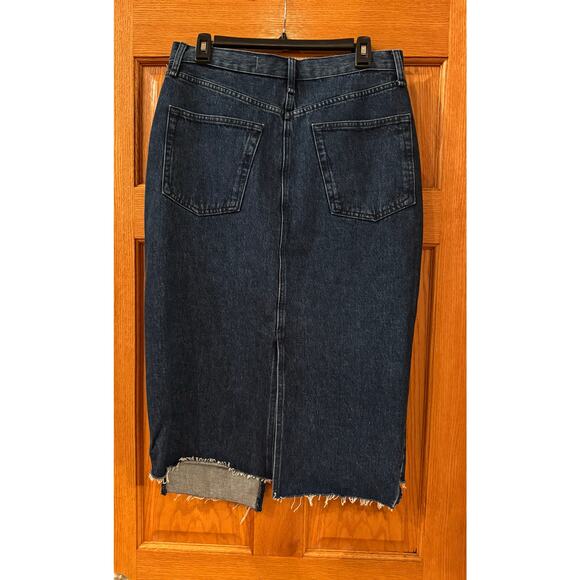 RAG & BONE Sukato Denim Skirt Women's Size 29 color Gates Asymmetric Denim ( new - Picture 4 of 8